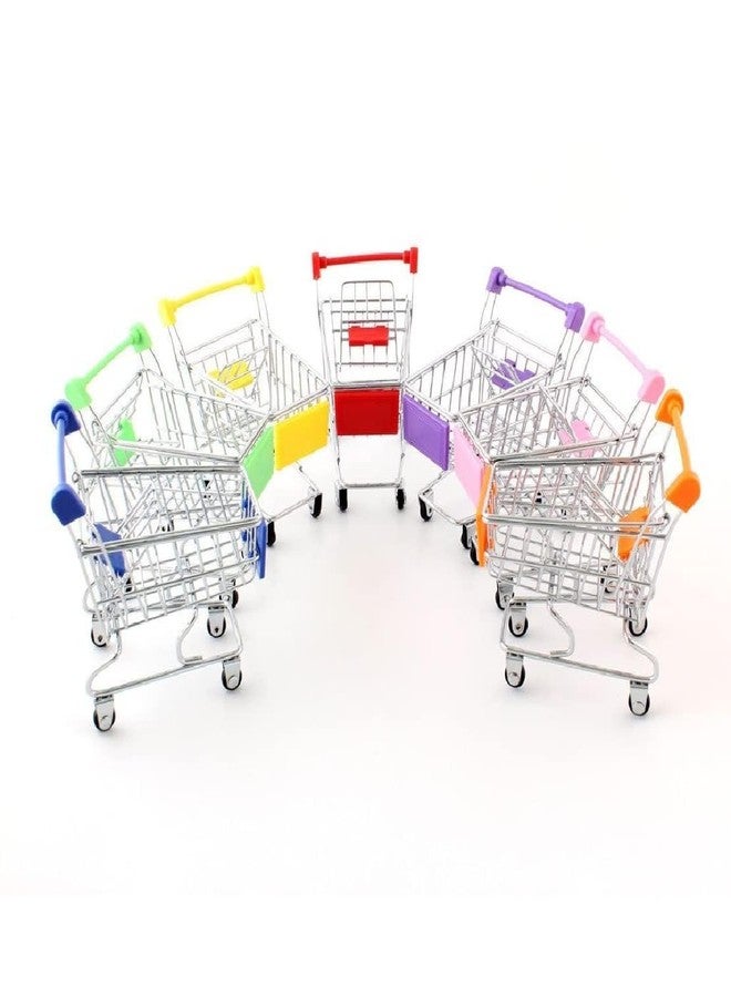 Artnery Mini Supermarket Shopping Cart Trolley Handcart Shopping Utility Cart Storage Toy Wonderful Gift and Toy for Children (Color as per Availability) - Image 1